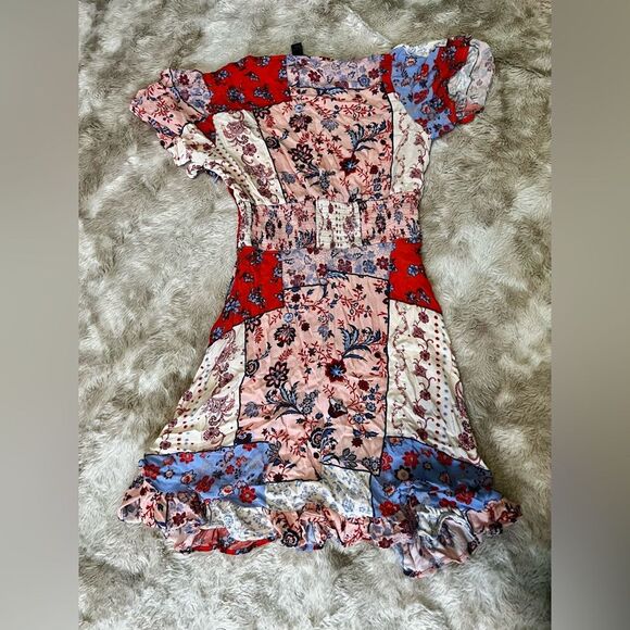 Forever 21 Patchwork Mini Dress - Picture 4 of 6